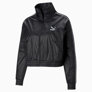 Puma. Iconic T7 Woven Women's Track Jacket. Black/White. Size XL.